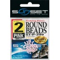 PERLES RONDES SUNSET ROUND BEADS N3 ROSE ---ndd