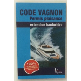 LIVRE CODES VAGNON PERMIS PLAISANCE EXTENSION HAUTURIER