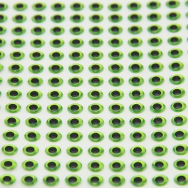 Yeux 3D - Chartreuse - 6mm - 196 pcs YEU731 pour LEURRES ou TETES PLOMBEES Yeux 3D - Chartreuse - 6mm - 196 pcs YEU731 pour LEURRES ou TETES PLOMBEES