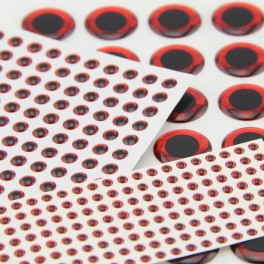 Yeux 3D - Rouge - 3mm - 150 pcs YEU701 pour LEURRES ou TETES PLOMBEES Yeux 3D - Rouge - 3mm - 150 pcs YEU701 pour LEURRES ou TETES PLOMBEES