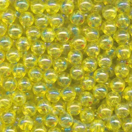 MICRO-PERLES EN VERRE 2 mm - CRISTAL JAUNE - Sach. 200