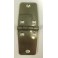 2 CHARNIERES HEXAGONALES INOX 97x40 mm