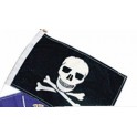 PAVILLON DRAPEAU PIRATE TETE DE MORT FANTAISIE 30x45 cm 