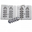 MOULE A PLOMBS SQUELETTE PERCE 110-130 GRS   - MOU002---ndd