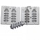 MOULE A PLOMBS SQUELETTE PERCE 110-130 GRS   - MOU002---ndd