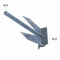 Ancre plate - 4 Kg GALVA ---ntt