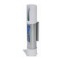 SUPPPORT  CANNE INOX TUBE OUVERT SUR GLISSIERE