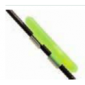 2 BATONNETS LUMINEUX CLIPSABLE DE 3,7 A€ 4,3 MM