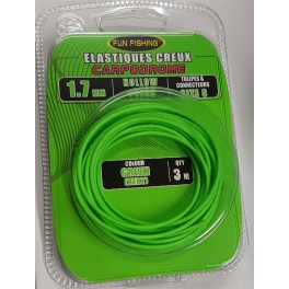 Elastique Creux - 1,7mm - Vert - 3m - FUN FISHING ---ndd