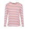 MARINIERE PECHEUR FEMME MANCHES LONGUES BLANC/ROUGE T.XL