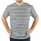 MARINIERE REGATE HOMME MANCHES COURTES BLANC/MARINE T.S