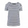 MARINIERE REGATE FEMME MANCHES COURTES BLANC/MARINE T.XXL