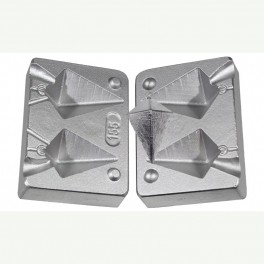 MOULE A PLOMBS PYRAMIDE PORTUGAIS 80-110 GRS A1 - MOU155 MOULE A PLOMBS PYRAMIDE PORTUGAIS 80-110 GRS A1 - MOU155
