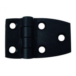 2 CHARNIERES HEXAGONALE NYLON NOIR 35X56 MM