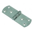 2 CHARNIERES RONDES INOX 84/30 MM