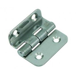 2 CHARNIERES DEPORTEES CARRE INOX 33/40 MM
