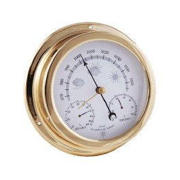 STATION BAROMETRE - THERMOMETRE - HYGROMETRE - LAITON 145 MM