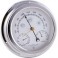 STATION BAROMETRE THERMOMETRE HYGROMETRE CHROME 145 MM