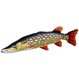 COUSSIN PELUCHE POISSON BROCHET PIKE XL 110 CM COUSSIN PELUCHE POISSON BROCHET PIKE XL 110 CM