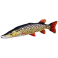 COUSSIN PELUCHE POISSON BROCHET PIKE XL 110 CM