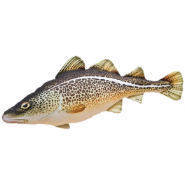 COUSSIN PELUCHE POISSON CABILLAUD MORUE 75 CM COUSSIN PELUCHE POISSON CABILLAUD MORUE 75 CM