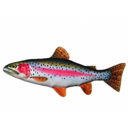COUSSIN PELUCHE POISSON TRUITE ARC EN CIEL 62 CM COUSSIN PELUCHE POISSON TRUITE ARC EN CIEL 62 CM