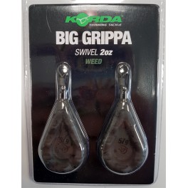 Plombs KORDA Big Grippa 2 oz - 56 grs Blister (2 pcs)  WEED