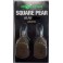 Plombs KORDA Square Pear Inline 2.5 oz - 70 grs Blister (2 pcs)  GRAVEL