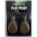 Plombs KORDA Flat Pear Inline 4 oz - 112 grs Blister (2 pcs)  GRAVEL