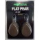 Plombs KORDA Flat Pear Inline 4 oz - 112 grs Blister (2 pcs)  GRAVEL