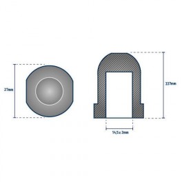 ANODE EMBOUT ARBRE D28-34MM ---NDD ANODE EMBOUT ARBRE D28-34MM ---NDD