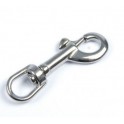 MOUSQUETON INOX A TARGETTE 62 MM