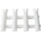 Porte CANNE PVC BLANC 4 CANNES FIXATION A VIS
