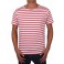 MARINIERE REGATE HOMME MANCHES COURTES BLANC/ROUGE T.XL