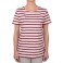 MARINIERE REGATE FEMME MANCHES COURTES BLANC/ROUGE T.XL