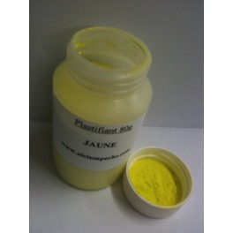PLASTIFIANT PLOMB POUDRE - JAUNE pot de 80 grs -100ml PLASTIFIANT PLOMB POUDRE - JAUNE pot de 80 grs -100ml