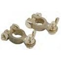 2 COSSES papillon pour batterie en LAITON  