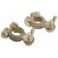 2 COSSES papillon pour batterie en LAITON  