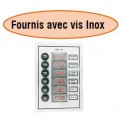 TABLEAU ELECTRIQUE ALU SATINE 6P 
