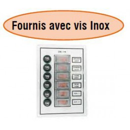 TABLEAU ELECTRIQUE ALU SATINE 6P 