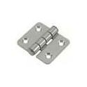 2 CHARNIERES CARRE INOX ---ndd