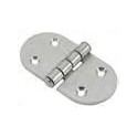 2 CHARNIERES RONDES INOX 