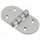 2 CHARNIERES RONDES INOX 