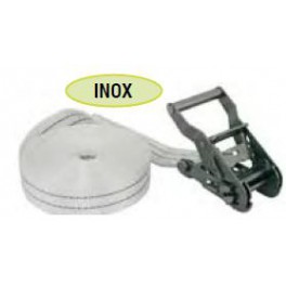 SANGLE CLIQUET INOX L.7M l.35 