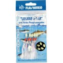 BAS DE LIGNE  FLASHMER LEURRE A BAR - LANGUETTES 5 HAMECONS 3-0