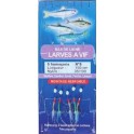 BAS DE LIGNE  FLASHMER LARVE A VIF - 5 N° 8 - 40-100