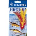 BAS DE LIGNE  FLASHMER GROSSE PECHE 3 HAMECONS 7-O BLANCHE