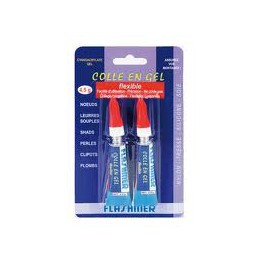 2x TUBES DE COLLE EN GEL FLASHMER 4.5g