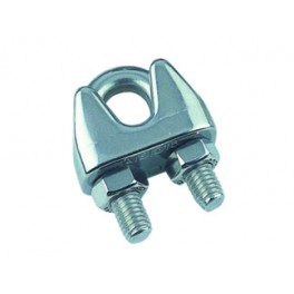 SERRE-CABLE ETRIER INOX D. 6 mm  