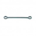 Lot attache tige bouclée NICKELES 100 mm par 100pcs - MOU7299
